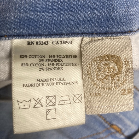 Diesel Industry Gruppe Super Slim-Skinny Low Waist Thin Light Wash Denim Jeans - Picture 14 of 14